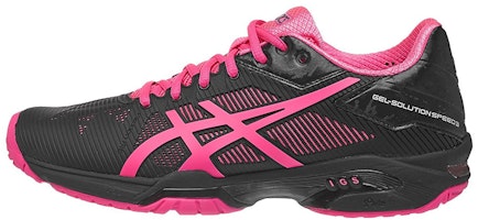 (Women) ASICS Gel-Solution Speed 3 /Pink 'Black' E650N-9020 (Women) ASICS Gel-Solution Speed 3 /Pink 'Black' E650N-9020