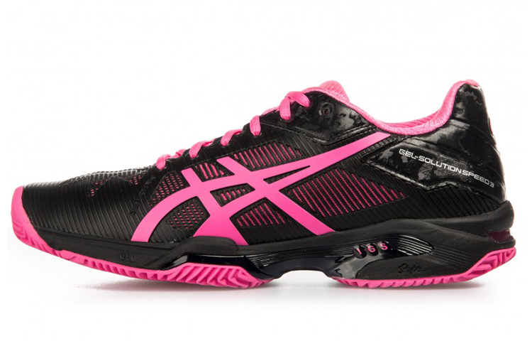 (Women) ASICS Gel-Solution Speed 3 Clay 'Black Pink' E651N-9020