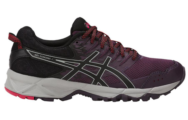 Order (W) ASICS Gel-Sonoma 3 Scarpe da Ginnastica Nero/Rosso T774N-2690