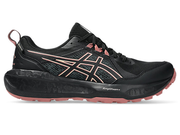 (Women) ASICS GEL-SONOMA 8 GTX Trail Running Shoes Black/Apricot Crush 1012B770-004