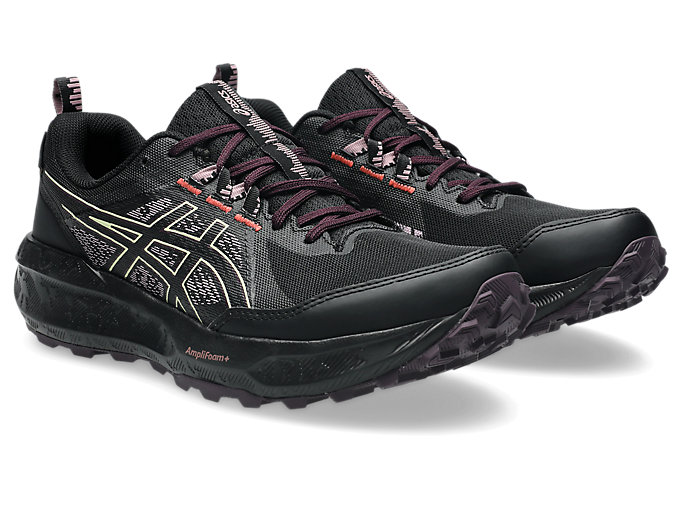 Order (Women) ASICS GEL-SONOMA 8 GTX Trail Running Shoes Black/Dark Aubergine 1012B770-005