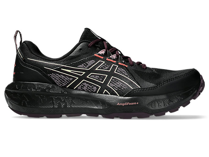 Cheap (Women) ASICS GEL-SONOMA 8 GTX Trail Running Shoes Black/Dark Aubergine 1012B770-005