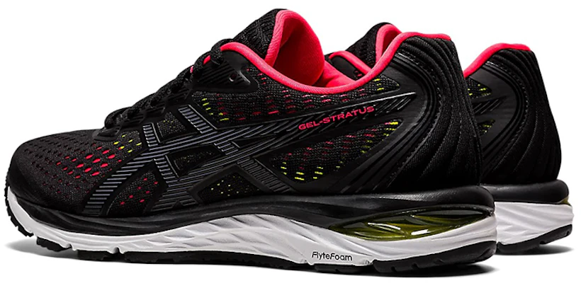 亞瑟士 (Asics) Gel-Stratus 緩震防滑 低幫運動跑步鞋 女款 黑紅 Shop 亞瑟士 (Asics) Gel-Stratus 緩震防滑 低幫運動跑步鞋 女款 黑紅