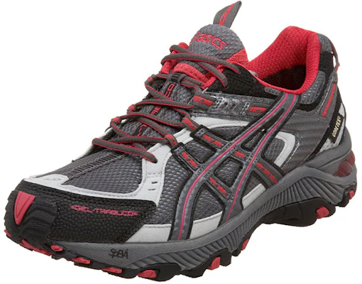 (Women) ASICS Gel-Trabuco 12 GTX 'Grey Red' T9B8N-7474 Lookbook (Women) ASICS Gel-Trabuco 12 GTX 'Grey Red' T9B8N-7474