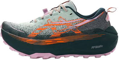 (Women) ASICS Gel-Trabuco Max 4 Trail Running Shoes Green Orange Comfortable Durable 1012B769-400 (Women) ASICS Gel-Trabuco Max 4 Trail Running Shoes Green Orange Comfortable Durable 1012B769-400