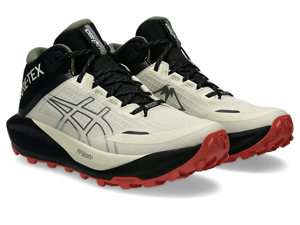 Lookbook (Women) ASICS GEL-Trabuco MT Gore-Tex Trail Running Shoes Vanilla/Mantle Green 1012B864-250