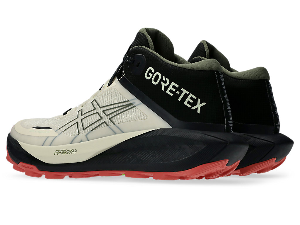 Shop (Women) ASICS GEL-Trabuco MT Gore-Tex Trail Running Shoes Vanilla/Mantle Green 1012B864-250