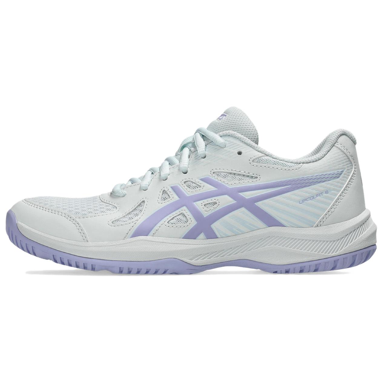 (Women) ASICS Gel-Upcourt 6 White Low-Top Training Shoes for Comfort and Sport. 1072A107-405