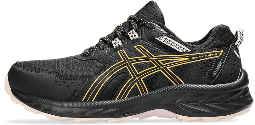 (W) ASICS Gel-Venture 9 Tahan Air 'Hitam Stadium Oren' 1012B519-004 Cheap (W) ASICS Gel-Venture 9 Tahan Air 'Hitam Stadium Oren' 1012B519-004