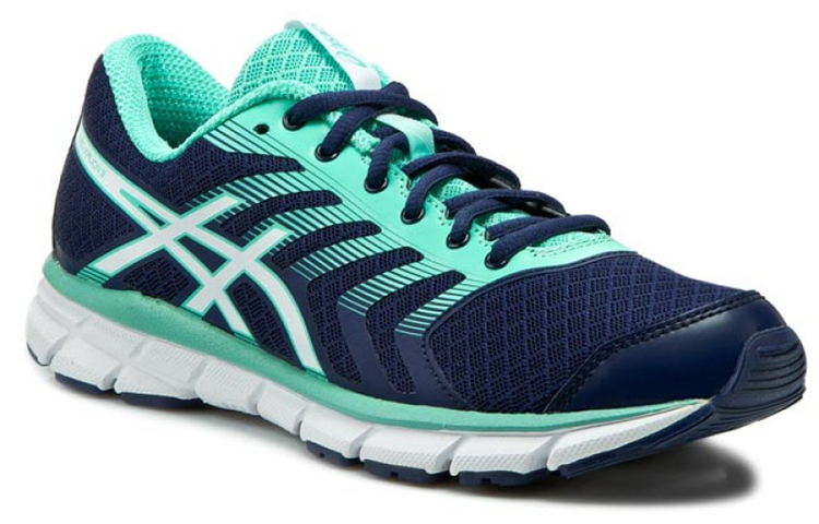 Lookbook Asics Gel-Xalion 3 耐磨防滑 低筒跑步鞋 女款 藍綠