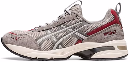 (Women) ASICS Gel 1090 V2 'Oyster Grey Red' 1202A383-023 (Women) ASICS Gel 1090 V2 'Oyster Grey Red' 1202A383-023