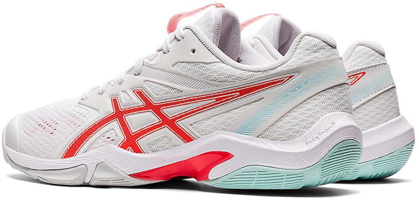(W) ASICS Gel-Blade 8 Putih/Merah 1072A072-960 Shop (W) ASICS Gel-Blade 8 Putih/Merah 1072A072-960