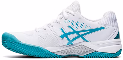 (Women) ASICS Gel-Challenger 12 Clay /Cyan 'White' 1042A039-107 (Women) ASICS Gel-Challenger 12 Clay /Cyan 'White' 1042A039-107