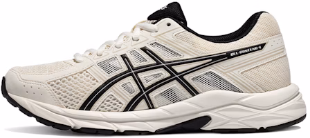 (Women) ASICS Gel Contend 4 'Cream White Black' T8D9Q-112 (Women) ASICS Gel Contend 4 'Cream White Black' T8D9Q-112
