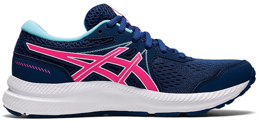 (W) ASICS Gel-Contend 7 'Biru Tua Merah Muda' 1012B228-400 Order (W) ASICS Gel-Contend 7 'Biru Tua Merah Muda' 1012B228-400