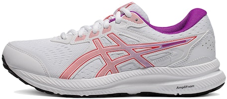 (Women) ASICS Gel Contend 8 'White Red Alert' 1012B320-101 (Women) ASICS Gel Contend 8 'White Red Alert' 1012B320-101