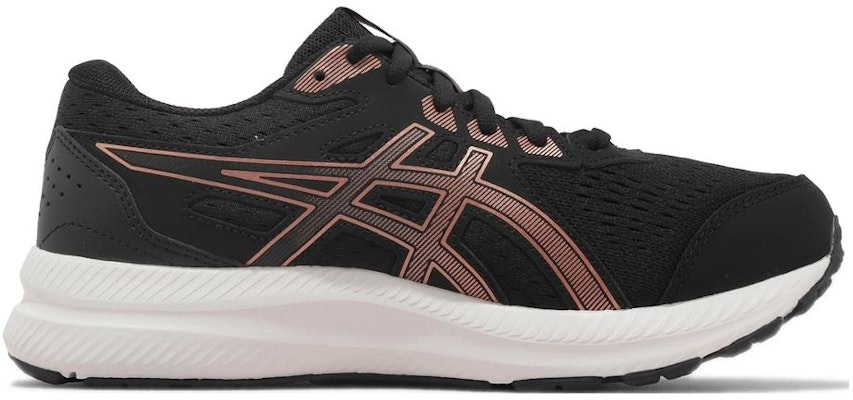 (Women) ASICS Gel Contend 8 Wide 'Black Rose Gold' 1012B561-002 Order (Women) ASICS Gel Contend 8 Wide 'Black Rose Gold' 1012B561-002