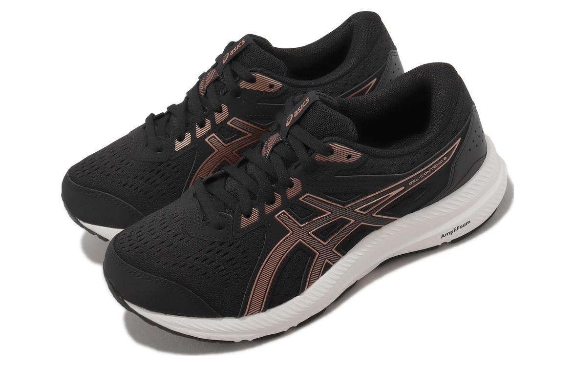 Lookbook (W) 亚瑟士 Gel Contend 8 宽版 '黑色玫瑰金' 1012B561-002