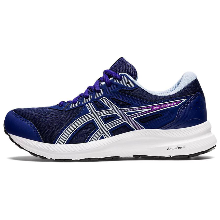 (Women) ASICS Gel Contend 8 Wide 'Dive Blue'  1012B319-402