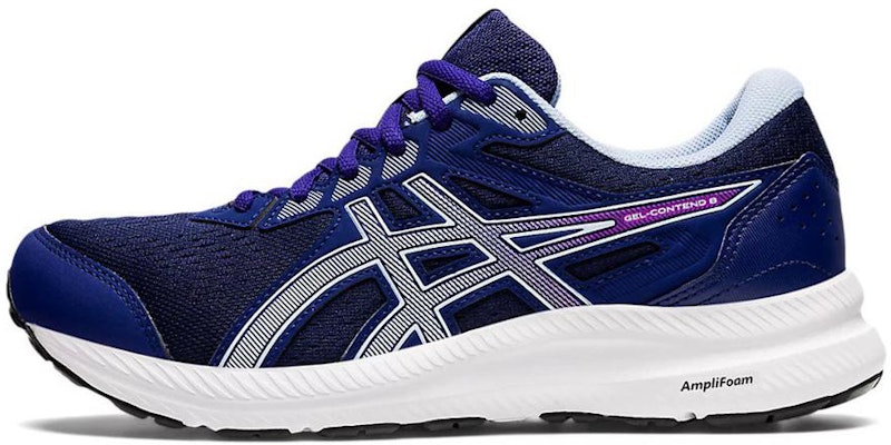 (Women) ASICS Gel Contend 8 Wide 'Dive Blue' 1012B319-402 Buy (Women) ASICS Gel Contend 8 Wide 'Dive Blue' 1012B319-402
