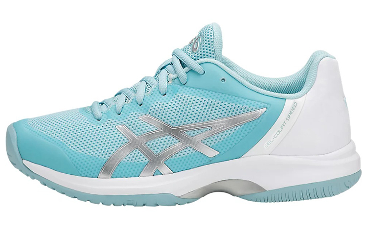 (Women) ASICS Gel-Court Speed Clay 'Breathable Low-Top Running Blue Silver' E850N-1493