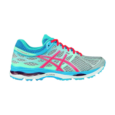 (W) ASICS Gel Cumulus 17 'Silver Pink Turquoise'