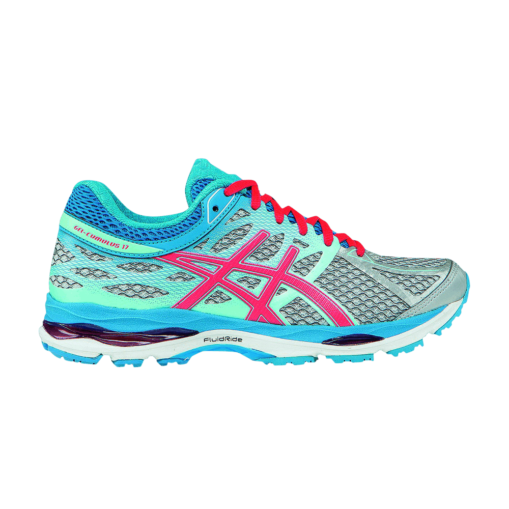 (Women) ASICS Gel Cumulus 17 'Silver Pink Turquoise'  T5D8N-9334