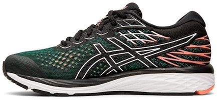 (Women) ASICS Gel Cumulus 21 Wide 'Black Sun Coral' 1012A469-003 (Women) ASICS Gel Cumulus 21 Wide 'Black Sun Coral' 1012A469-003