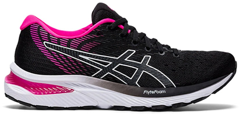 (W) 아식스 젤 쿠뮬러스 22 D 와이드 '블랙 핑크 글로우' 1012A738-001 Order (W) 아식스 젤 쿠뮬러스 22 D 와이드 '블랙 핑크 글로우' 1012A738-001