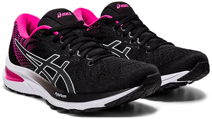 (Women) ASICS Gel Cumulus 22 D Wide 'Black Pink Glo' 1012A738-001 Lookbook (Women) ASICS Gel Cumulus 22 D Wide 'Black Pink Glo' 1012A738-001
