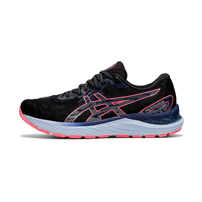 (W) ASICS Gel Cumulus 23 'Black Blazing Coral'