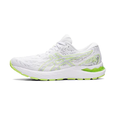 (W) ASICS Gel Cumulus 23 'White Lime Green'