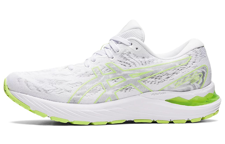 (Women) ASICS Gel Cumulus 23 'White Lime Green'  1012A888-103