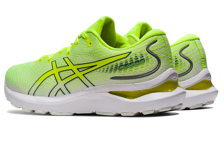 Shop (W) ASICS Gel Cumulus 24 ''Safety Yellow Velvet Pine'' Herren/Laufschuhe 1012B206-750