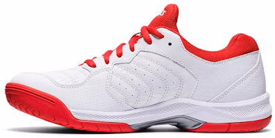 (Women) ASICS Gel-Dedicate 6 'White Red' 1042A067-107 (Women) ASICS Gel-Dedicate 6 'White Red' 1042A067-107