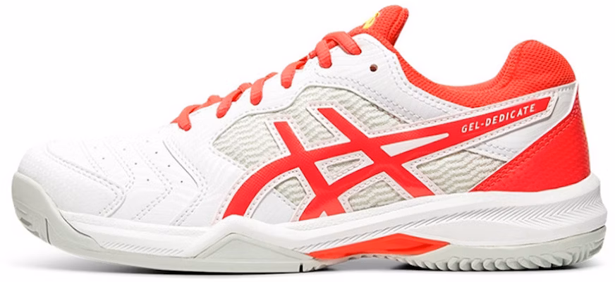 (Women) ASICS Gel-Dedicate 6 Clay 'White Red' 1042A073-102 Buy (Women) ASICS Gel-Dedicate 6 Clay 'White Red' 1042A073-102