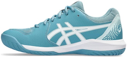 (Women) ASICS Gel Dedicate 8 Wide 'Gris Blue White' 1042A235-400 (Women) ASICS Gel Dedicate 8 Wide 'Gris Blue White' 1042A235-400