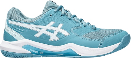 (Women) ASICS Gel Dedicate 8 Wide 'Gris Blue White' 1042A235-400 (Women) ASICS Gel Dedicate 8 Wide 'Gris Blue White' 1042A235-400