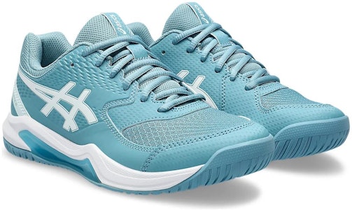 (W) ASICS Gel Dedicate 8 Wide 'Gris Biru Putih' 1042A235-400 Lookbook (W) ASICS Gel Dedicate 8 Wide 'Gris Biru Putih' 1042A235-400