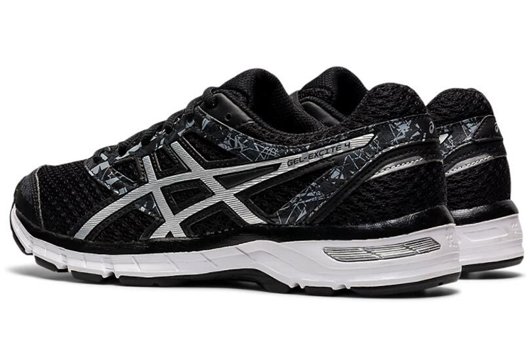 Shop (W) アシックス ゲルエキサイト4 黒/白 T6E8N-9090