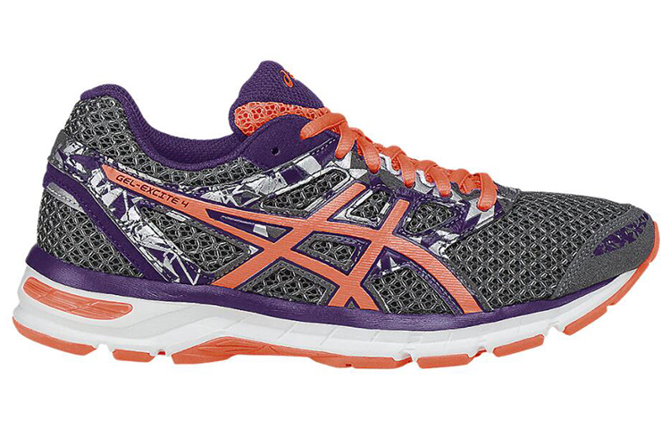 Order 亞瑟士 Gel-Excite 4 女款 灰紫橙 跑步鞋