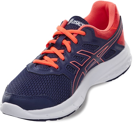 Asics Gel-Excite 5 透氣輕便舒適 低筒跑步鞋 女款 藍橘 Shop Asics Gel-Excite 5 透氣輕便舒適 低筒跑步鞋 女款 藍橘