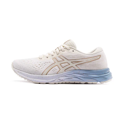 (W) ASICS Gel-Excite 7 White Blue Sneakers 'Creamwhite Blue'