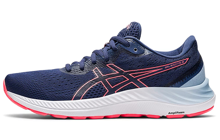 (Women) ASICS Gel Excite 8 Wide 'Thunder Blue Blazing Coral'  1012A915-409