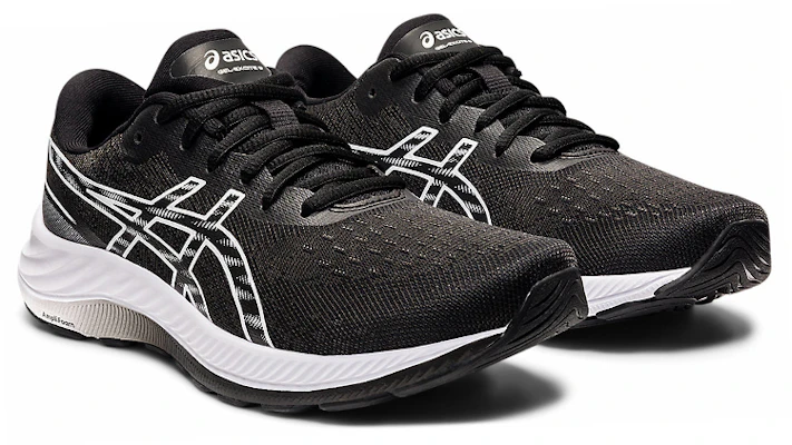 (W) ASICS Gel Excite 9 D 宽版 '黑白' 运动鞋 1012B183-002 Lookbook (W) ASICS Gel Excite 9 D 宽版 '黑白' 运动鞋 1012B183-002