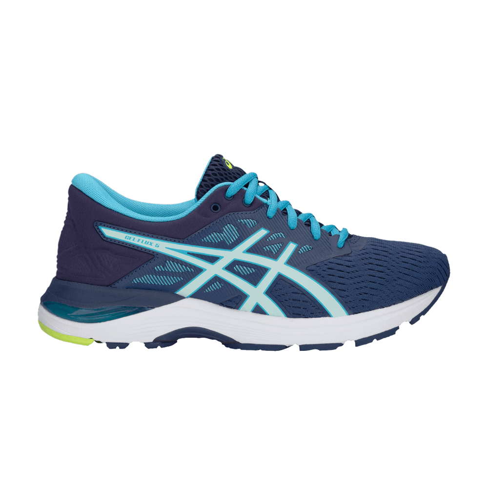 Buy Women ASICS Gel Flux 5 Blue Print Soothing Sea T861N 400 Novelship