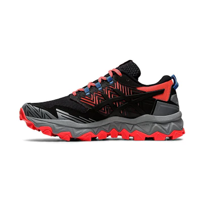 (W) ASICS GelFuji Trabuco 8 (D) 'Black Grey Pink'