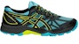 (W) ASICS GEL-FujiTrabuco 6 Hitam/Biru/Kuning T7E9N-400