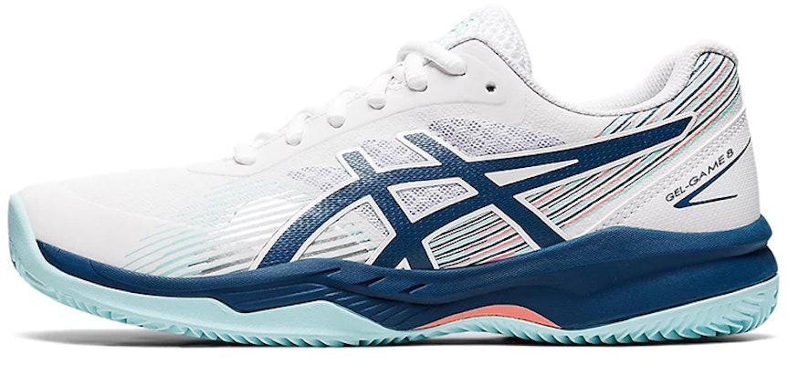(Women) ASICS Gel Game 8 'White Light Indigo' 1042A152-105 Buy (Women) ASICS Gel Game 8 'White Light Indigo' 1042A152-105