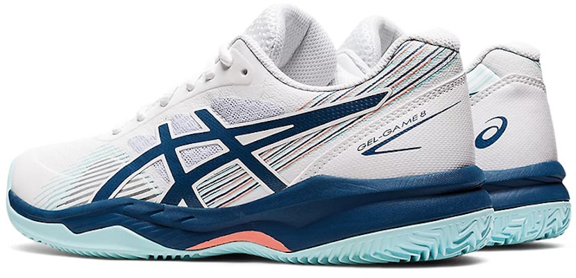 (Women) ASICS Gel Game 8 'White Light Indigo' 1042A152-105 Shop (Women) ASICS Gel Game 8 'White Light Indigo' 1042A152-105
